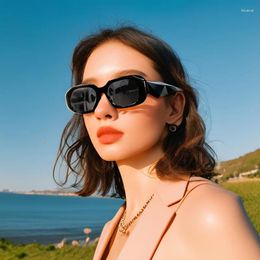 Sunglasses Fashion Vacation UV Protection Men Vintage Brand Designer Sun Glasses For Women High Quality Luxury Square Shades