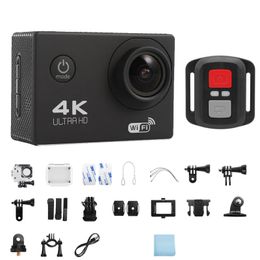 câmeras de vídeo por atacado câmeras 4k Full HD Wi -Fi Câmera digital de 2 polegadas Tela subaquática 30m Recorder Diving DV Mini -Sking Bicycle Video Video ao ar livre CAM