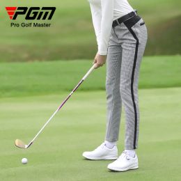 Pants Pgm Spring and Summer Golf Clothes Women's Thousand Bird Cheque Pants Sports Pants Personality Printed Pants