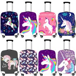 Accessories Elastic Luggage Protective Cover Case for Suitcase Protective Cover Unicorn Xl Trolley Case Trunk 1830 Inch Travel Accessories