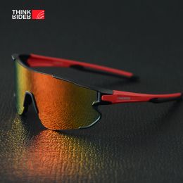 Sunglasses ThinkRider Cycling Glasses Photochromic Polarised glasses Bicycle Sport polaroid Sunglasses Road MTB Hiking with Myopic lens