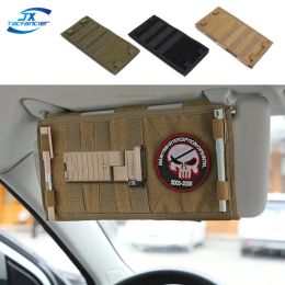 Tools Tactical Vehicle Sun Visor Organiser Panel Doublesided Outdoor Sundries Storage Bag EDC Utility Tool Pocket Hiking Accessories