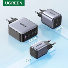 T-Shirts Ugreen Gan100w 65w 45w 30w 20w Fast Charger for Phone Tablet Book Pd Charger