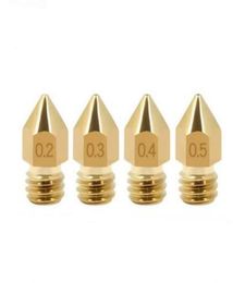 3mm 02mm 03mm 04mm 05mm 175mm 3d printer accessories mk8 Pointed Brass Nozzle Subband Lettering Copper Extruder Nozzle Makerb1323915