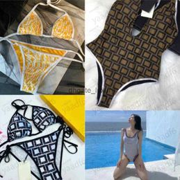 Summer beach designer Womens Swimwear womens swimsuit high-end luxury F letter design sexy womens bikini water clothing multiple color combinations