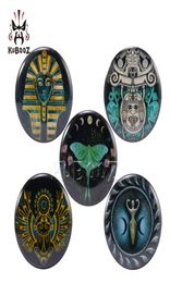 KUBOOZ Acrylic Ancient Mystery Pattern Ear Plugs Tunnels Gauges Piercings Body Jewelry Piercing Expander Stretchers Whole 6255542169