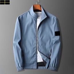 STONE Jacket island Luxury Brand Mens Jacket Classic Triangle Coat Fashion Youth Loose Coat Mens Windproof Thin Jacket Casual Zipper Jackets Hooded Coats Top