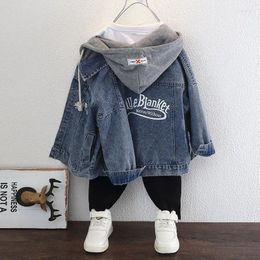 Jackets Boy Denim Kids Jeans Coat Children Hooded Outerwear Clothing Spring Autumn Sport Clothes For 3-12T
