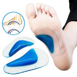 Kids Ortic Insole Arch Support Silicone Children Flat Foot Flatfoot Corrector Shoe Cushion Insert Gel orthopedic pad 240419