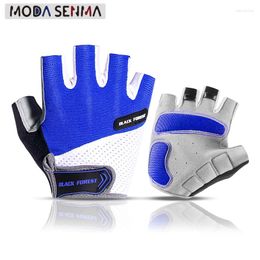 Cycling Gloves 2024 Summer Sports Bike Riding Half-finger Non-slip Fitness Shockproof Motocycle Outdoor