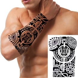 Tattoos Waterproof Temporary Tattoo Sticker Joker Skull Letter Big Size Body Art Flash Tatoo Fake Tatto Stickers for Girl Men Women