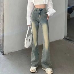 Women's Jeans Flared Women Jeans Loose Denim Pants High Waist Stretch Female Flare Trouser Elastic Fashion Boyfriend Denim Pant Trousers Y240422