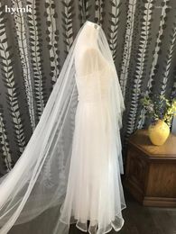 Bridal Veils Soft Drop Veil__ 102" W X 120" L __ White / Off Ivory Blusher Veil Church Cover Face No Comb