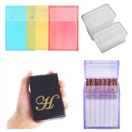 &equipments DIY Lighter Case Crystal Epoxy Resin Mold Cigarette Box Mirror Silicone Mould