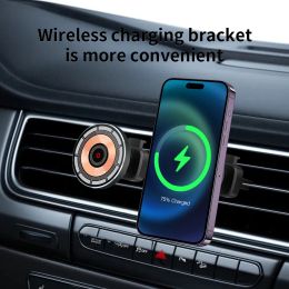 Chargers Wireless Charger Car Magnetic Holder Multifunctional Air Vent Car Phone Holder for Iphone 14 Pro Max Xiaomi Holder for Car