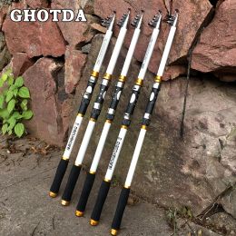 Combo High Quality Sea Fishing Rod FRP 2.1M 2.4M 2.7M 3.0M 3.6M Carbon Lure Travel Rod Super Strong Perch Feeder Anticorrosion White