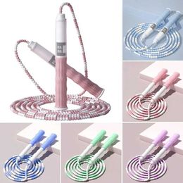 Jump Ropes Creative Soft TPU Bead Jumping Rope Nylon Jumping Rope Adult and Childrens Indoor Sports Exercise Maintaining Fitness Training Equipment Y240423