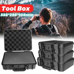 Bins Waterproof Shockproof Tool Case Sealed Tool Box Safety Resistant Camera Photography Multimeter Storage Box Suitcase With Sponge