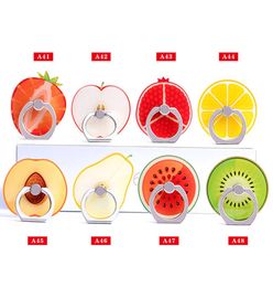 Universal 360 Rotating Acrylic Summer Fruits Cellphone Accessories Ice Cream Finger Ring Mobile Phone Holder Stand For All Phone3689205