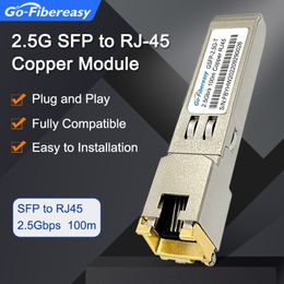 2.5Gb RJ45 Copper SFP Module 2.5Gbase-TX RJ45 Copper 100m Compatible D-link,Cisco,Mikrotik,TP-Link,Netgear,Zte...Ethernet Switch