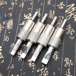 Machines Tattoo New Stainless Steel Large Row Onepiece Handle Fogging Large Size Needle Nozzle Tattoo Equipment Supplies Studio Tool New