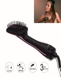1 Pc Professional 2in1 Lonising Paddle Brush Hair Dryer Women Salon Hair Accessories Tool Promotion SH1907278203001