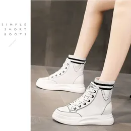 Boots High-top Laced Long Women's Boot Loafers Shoes High Women For Lace Up Sneakers Sports Fitness Stylish Retro Athletic