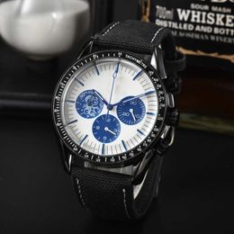 Multi functional and fashionable European style mens six needle quartz calendar leisure luminous wristwatch