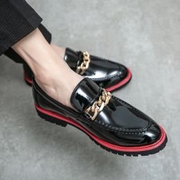Luxusmarke Männer lässige Schuhe Italienisch Slip auf Kleidungsschuhe Business Schuhe Formale Slager Männer flach Designer Schuhe Plus Size 38-48