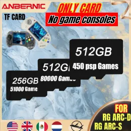 Players For ANBERNIC RGARCD RGARCS Handheld Game Console Memory Card SD Card TF Card 80000 Games 512G 256G 128G 64G Micro Sd PSP Games