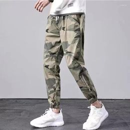 Men's Pants 2024 Spring/Summer Workwear Camouflage Leggings Lce Silk Thin Youth Fashion Casual Versatile Breathable