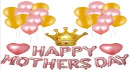 1set Happy mother039s day balloons suit theme party decoration Aluminum Foil Balloon happy mother day party balloon Y06226893828