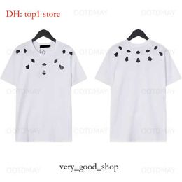 Mens Designer T Shirt Clothes Designers Shirts Women Black White T Shirts Fashion Paint Couple Short Sleeves Tee Polos Loose Clothing 5554