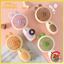 Other Appliances Handheld portable mini student dormitory childrens internet celebrity wind silent electric graffiti cute rabbit fans cute and interesting J2404