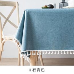 Table Cloth A199anti-scalding No-wash Small Fresh Ins Style Coffee Rectangular Dining Fabric Tablecloth Imitation Cot