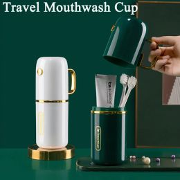 Heads Toothbrush Cup Holder Mouthwash Cup Set Convenient Travel Toothbrush Box Toothpaste Storage Rack Wash Case