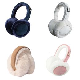 Winter Muffs Warm Soft Plush Earmuffs for Women Girls Ins Fashion Solid Color Earflap Outdoor Protection Ear-muffs Ear Cover 231214