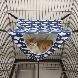 Mats Pet Cat Hammock Bunk Sleeping House Cat Cage Cat Hammock Cat Litter Cat House Swing Toy Pet Supplies