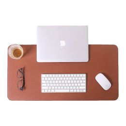 Rests Portable Nonslip Game Mouse Pad Large Home Office Easy Clean Desk Mat Pu Leather Computer Keyboard Pad Waterproof Laptop Pad