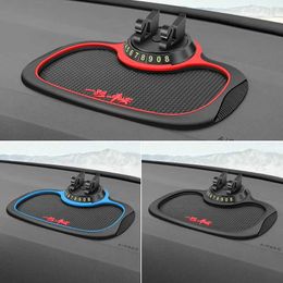 Cell Phone Mounts Holders Multi-Functional Car Anti-Slip Mat Auto Phone Holder Non Slip Sticky Anti Slide Dash Phone Mount Silicone Dashboard Car Pad Mat Y240423