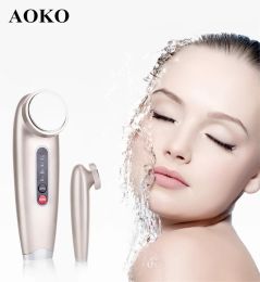 Instrument AOKO Heating RF Ultrasonic Facial Beauty Machine Deep Pore Clean Face Lifting Face Massager Skin Tightening Skin Care machine