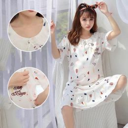 Enhancer Maternity Breastfeeding Nursing Nightgowns Room Wear Sleepwear Nightie Mothers Nightwear Breast Feeding Pyjamas Pregnancy Dress