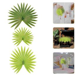 Decorative Flowers Stemless Palm Leaf Adorn Tropical Themed Fake Leaves Artificial Adornments Hawaiian Party Decor Table Decorations