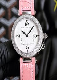 Women Watch Quartz Movement Watches Bracelet Diamond Bezel Waterproof 35mm Business Wristband Stainless Steel Case Montre De Luxe3033033
