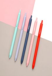 JIANWU 5pcsset Morandi Gel Pen 04mm Needle Pen Press Simple and Quickdrying for Students journal Kawaii School Supplies2004579