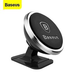 Cell Phone Mounts Holders Baseus magnetic car phone holder for iPhone 12 11 X Samsung magnetic car phone holder Y240423