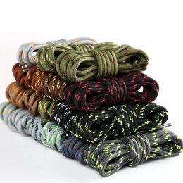 1Pair Round Shoelaces Outdoor Hiking Sports Shoe Laces Kids Sneakers Length 100120140160CM Lacets Baskets 19 Colours 240419