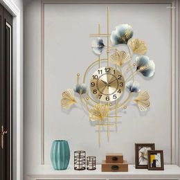 Wall Clocks Big Size Art Mural Large Aesthetic Design Creative Watch Nordic Restaurant Pared Living Room Decoration