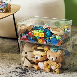Bins Toy Storage Box Household Children Blocks Plush Dolls Organiser Multifunctional Transparent Miscellaneous Storage Boxes