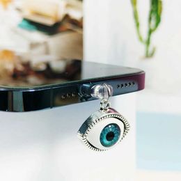 Cell Phone Anti-Dust Gadgets Terrifying Eye Phone Dust Plug Exquisite Decorative Pendant Suitable for Samsung/iPhone/Type C/Android/Charging Port Plug Y240423